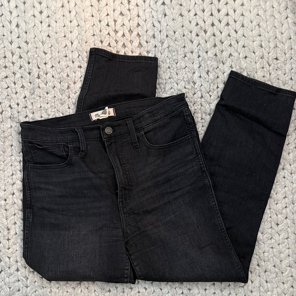 madewell high rise slim straight jeans - Picture 4 of 7